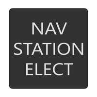 Blue Sea System Qualifies for Free Shipping Blue Sea Square Format Nav Station Elect Label #6520-0321