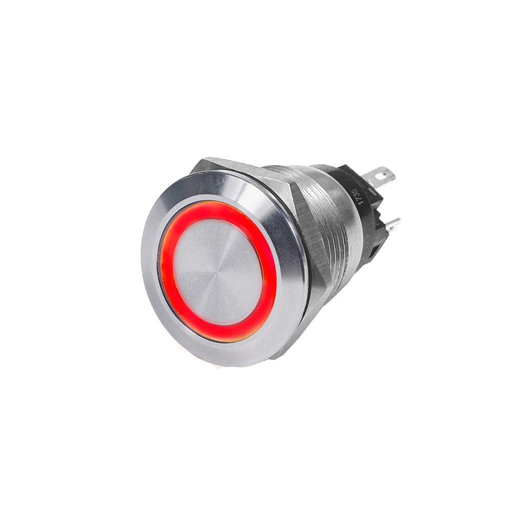 Blue Sea System Qualifies for Free Shipping Blue Sea SS Push Button Switch 10a Off-(Mom On) Red #4163