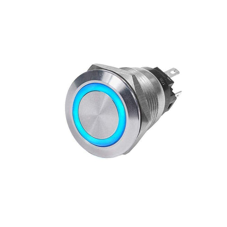 Blue Sea System Qualifies for Free Shipping Blue Sea SS Push Button Switch 10a Off-On Blue #4160