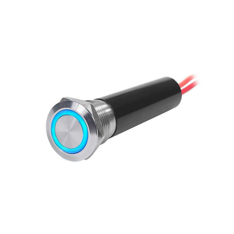 Blue Sea System Qualifies for Free Shipping Blue Sea SS Push Button Switch 20a Off-On Blue #4190