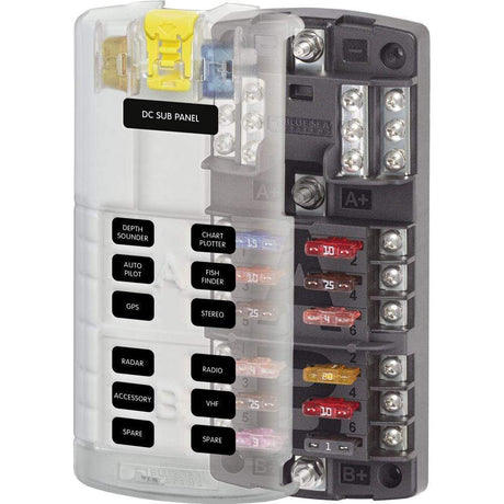 Blue Sea System Qualifies for Free Shipping Blue Sea ST-Blade Split Bus Fuse Block #5032