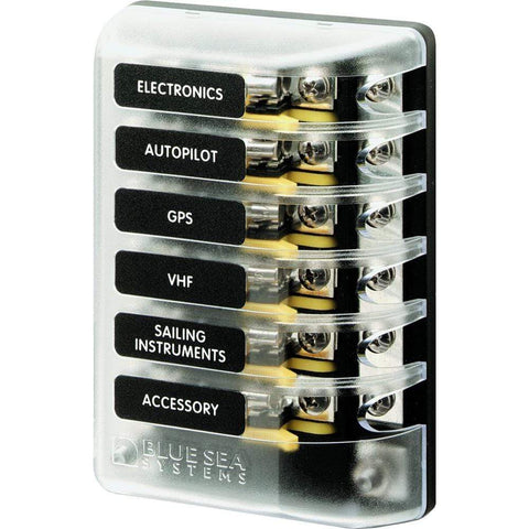 Blue Sea System Qualifies for Free Shipping Blue Sea ST Glass Fuse Block with Negative Bus #5015