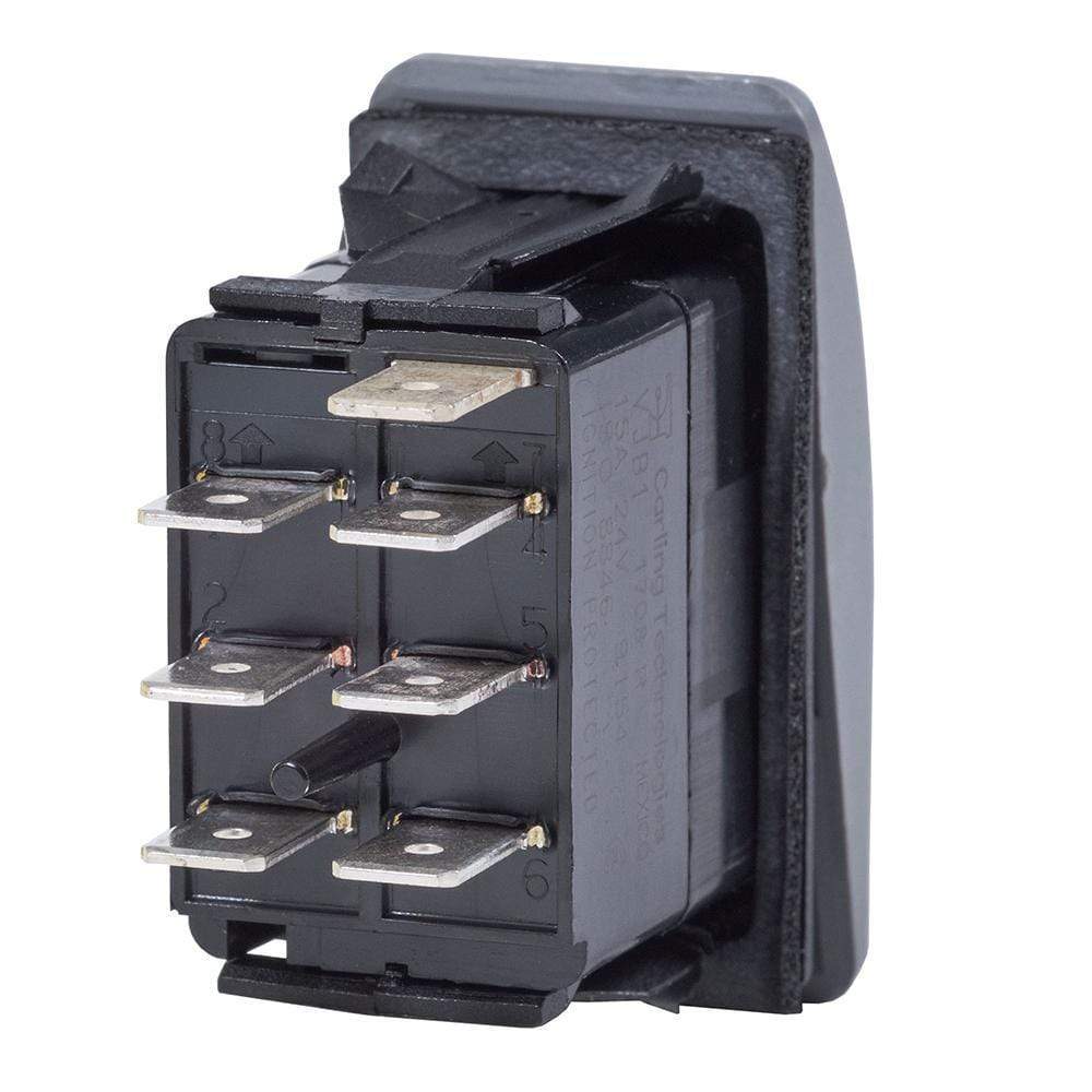 Blue Sea System Qualifies for Free Shipping Blue Sea Switch Contura2 DPDT On-Off-On Black #7936
