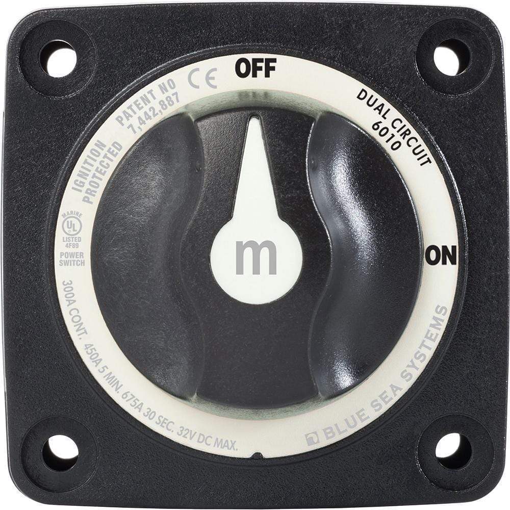 Blue Sea System Qualifies for Free Shipping Blue Sea Switch M Series Dual-Circuit Black #6010200