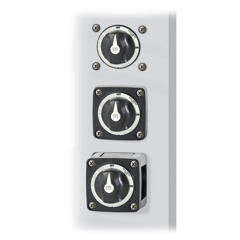 Blue Sea System Qualifies for Free Shipping Blue Sea Switch M Series Dual-Circuit Black #6010200