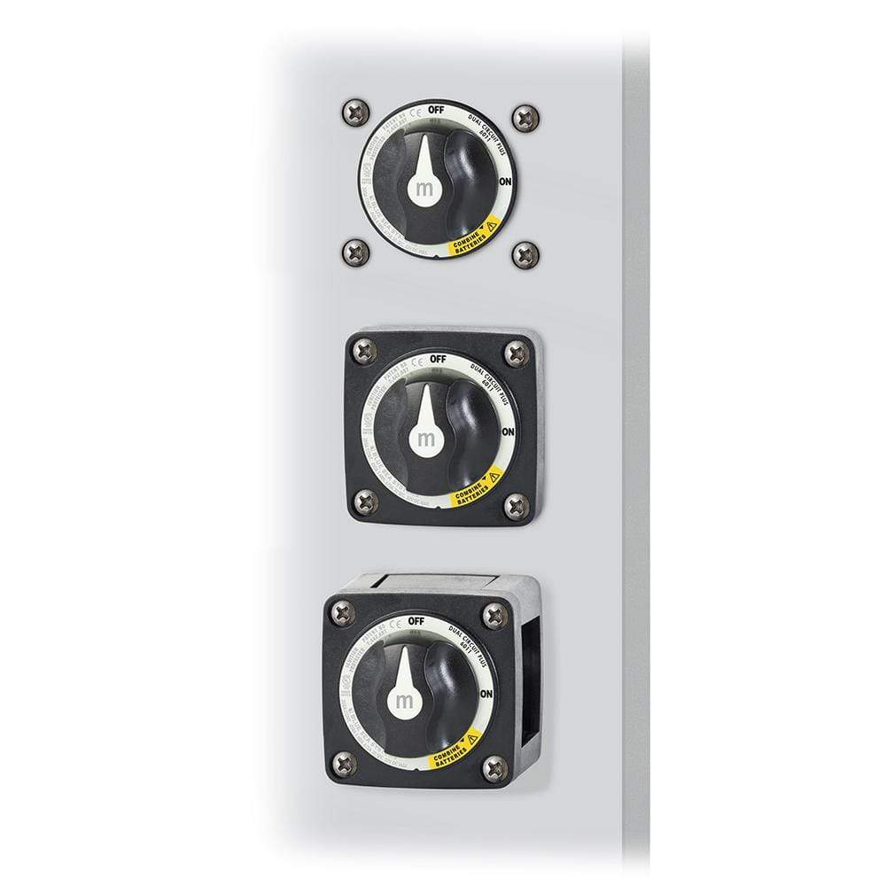 Blue Sea Switch M-Series Dual-Circuit Plus Black #6011200