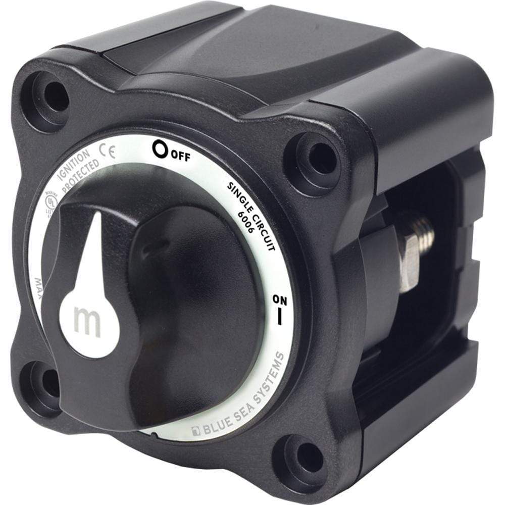 Blue Sea System Qualifies for Free Shipping Blue Sea Switch M-Series On/Off with Knob Black #6006200