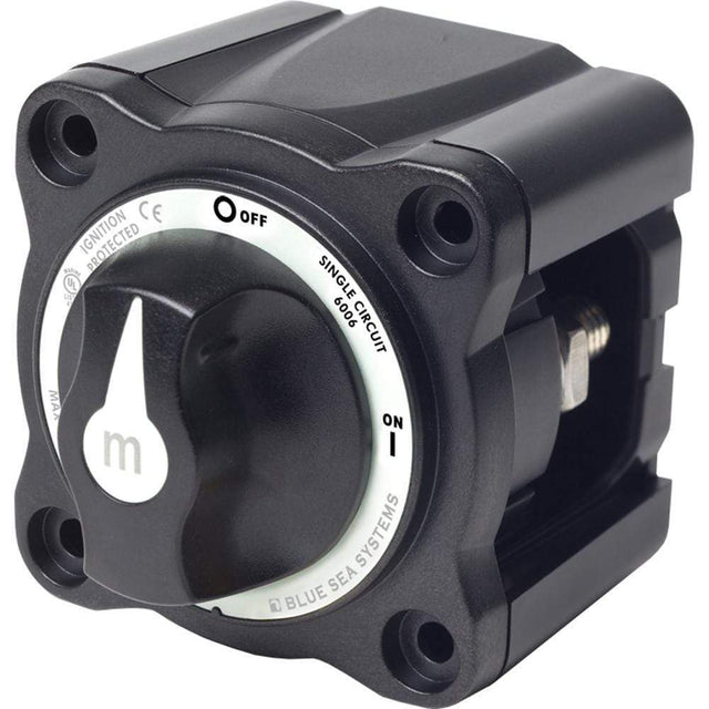 Blue Sea System Qualifies for Free Shipping Blue Sea Switch M-Series On/Off with Knob Black #6006200