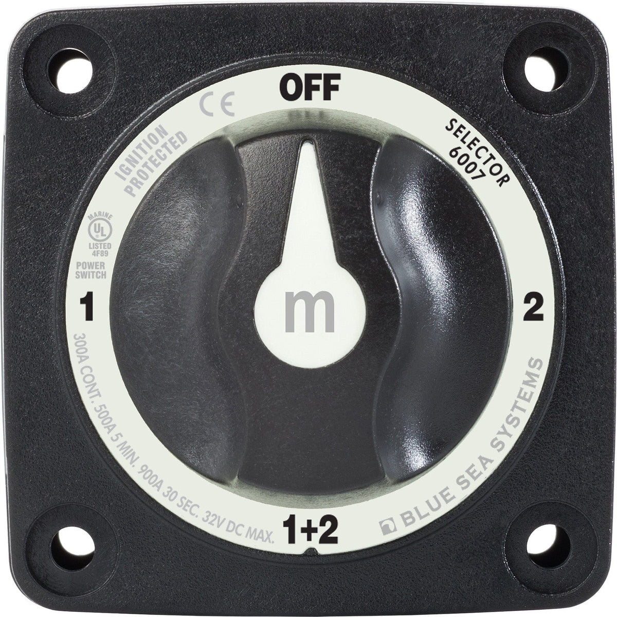 Blue Sea System Qualifies for Free Shipping Blue Sea Switch M-Series Selector Black #6007200