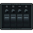 Blue Sea System Qualifies for Free Shipping Blue Sea Water Resistant 4-Position Black Horizontal Mount Panel #8372
