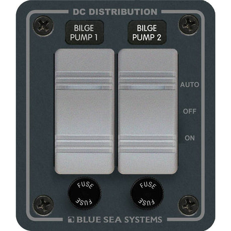 Blue Sea System Qualifies for Free Shipping Blue Sea Water-Resistant Bilge Panel 2 Contura Switches #8664