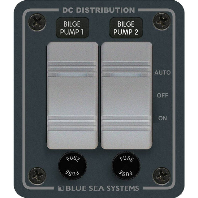 Blue Sea System Qualifies for Free Shipping Blue Sea Water-Resistant Bilge Panel 2 Contura Switches #8664