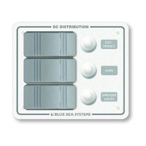 Blue Sea System Qualifies for Free Shipping Blue Sea Water Resistant Panel 3-Position White Vertical Mount #8274