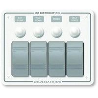 Blue Sea System Qualifies for Free Shipping Blue Sea Water Resistant Panel 4-Position White Horizontal Mount #8272
