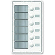 Blue Sea System Qualifies for Free Shipping Blue Sea Water Resistant Panel 6-Position White Vertical #8273