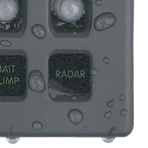 Blue Sea System Qualifies for Free Shipping Blue Sea Weather Deck 12v Panel 8-Position Grey #4378