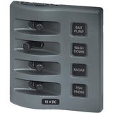 Blue Sea System Qualifies for Free Shipping Blue Sea Weatherdeck Panel 4-Position No Circuit #4305