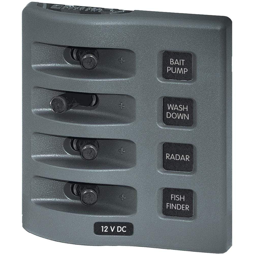 Blue Sea System Qualifies for Free Shipping Blue Sea Weatherdeck Panel 4-Position No Circuit #4305
