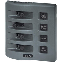 Blue Sea System Qualifies for Free Shipping Blue Sea Weatherdeck Panel 4-Position No Circuit #4305