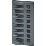 Blue Sea System Qualifies for Free Shipping Blue Sea Weatherdeck Panel 8-Position No Circuit #4309