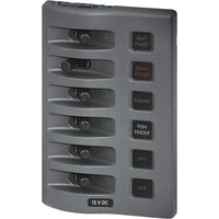 Blue Sea System Qualifies for Free Shipping Blue Sea WeatherDeck Water Resistant Fuse Panel 6-Position Grey #4306