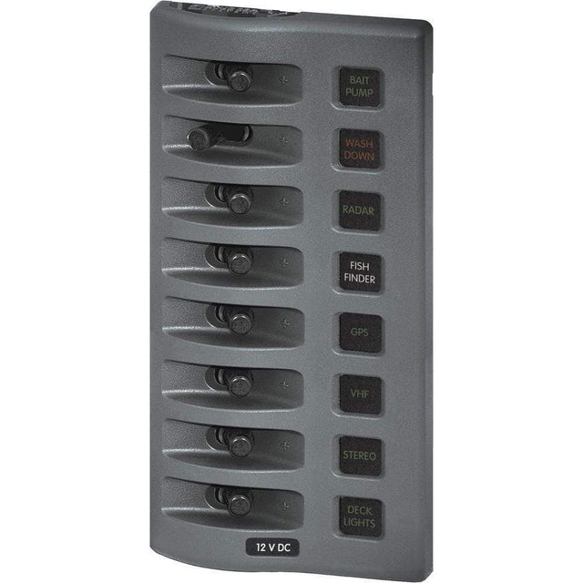 Blue Sea System Qualifies for Free Shipping Blue Sea WeatherDeck Water Resistant Fuse Panel 8-Position Grey #4308