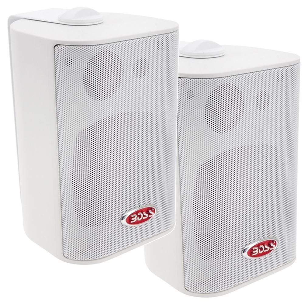 Boss Audio Qualifies for Free Shipping Boss Audio 4" 3-Way Indoor-Outdoor Speakers White #MR4.3W