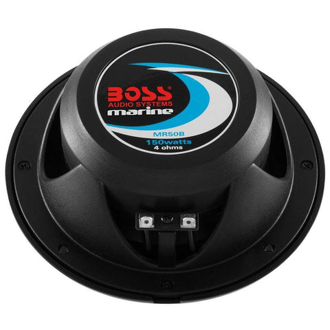 Boss Audio Qualifies for Free Shipping Boss Audio 5.25" Round Black Marine Speakers #MR50B