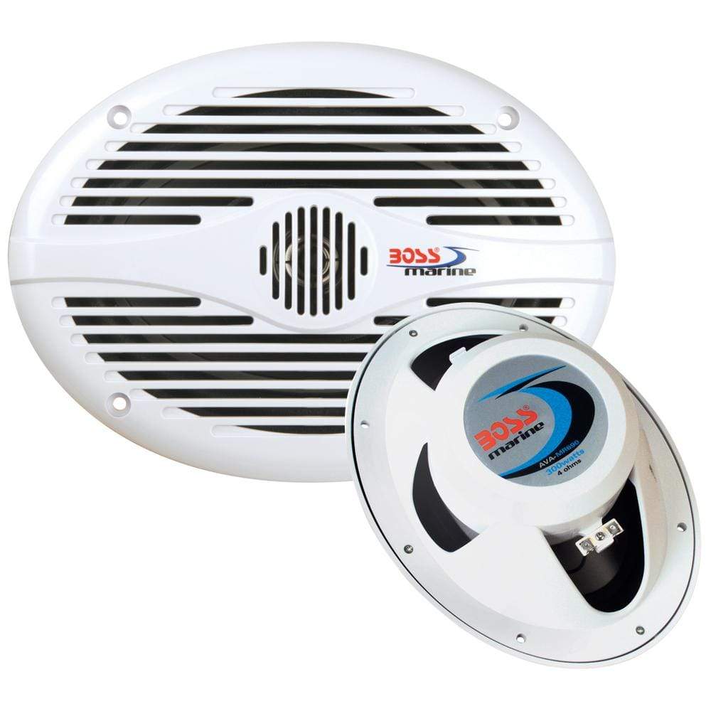Boss Audio Qualifies for Free Shipping Boss Audio 6" x 9" White Oval Speakers #MR690