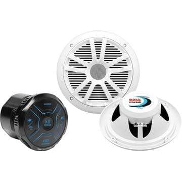 Boss Audio Qualifies for Free Shipping Boss Audio B/T Gauge Receiver Package 6.5" Marine Speakers #MG150W6