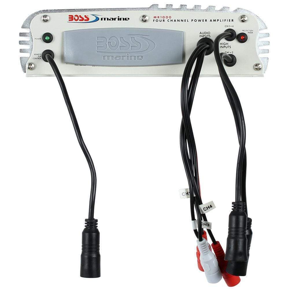 Boss Audio Qualifies for Free Shipping Boss Audio Marine Power Amplifier 4-Channel MOSFET Bridgeable #MR1000