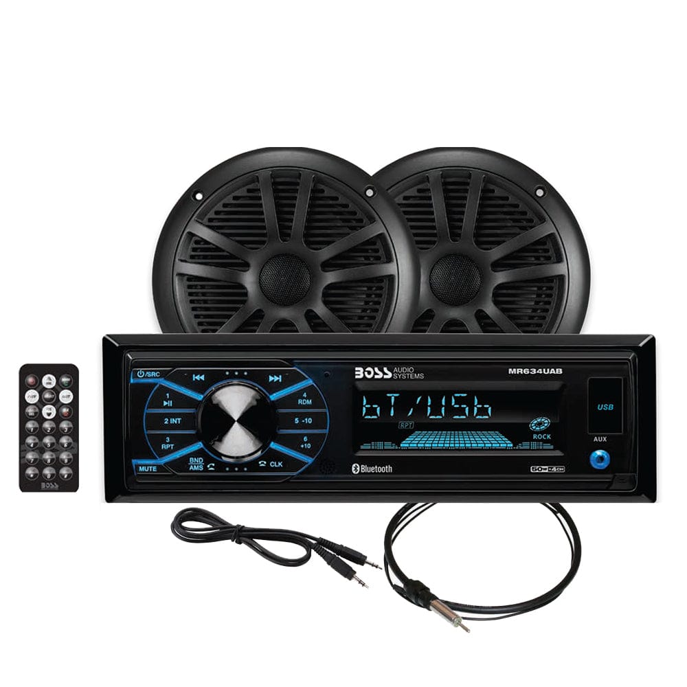 Boss Audio Qualifies for Free Shipping Boss Audio Marine Stereo Package Bluetooth Black #MCBK634B.6