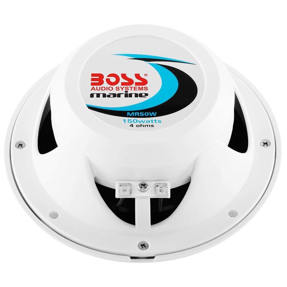 Boss Audio Qualifies for Free Shipping Boss Audio MR50W White 5.25" Round Speakers Pair #MR50W
