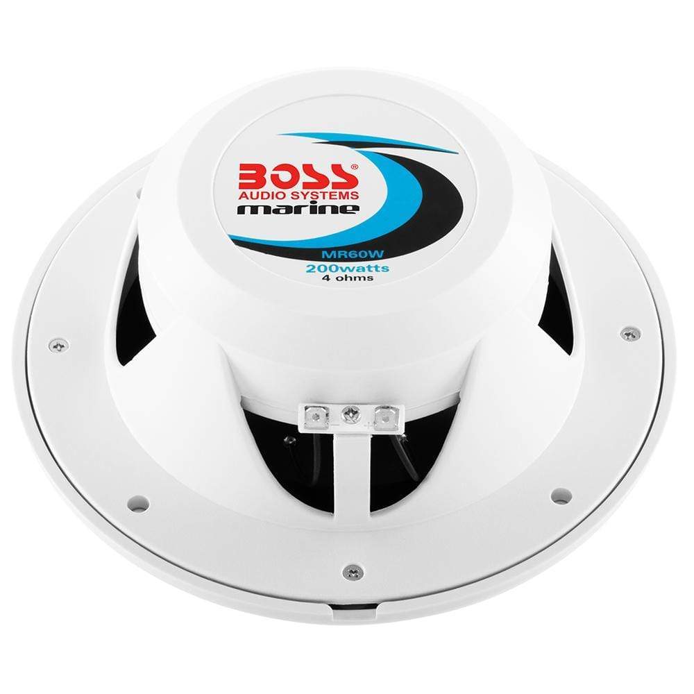 Boss Audio Qualifies for Free Shipping Boss Audio MR60W White 6.5" Round Speakers Pair #MR60W