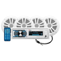 Boss Audio Package with MR632UAB 4 MR6W Speakers #MCK632WB.64