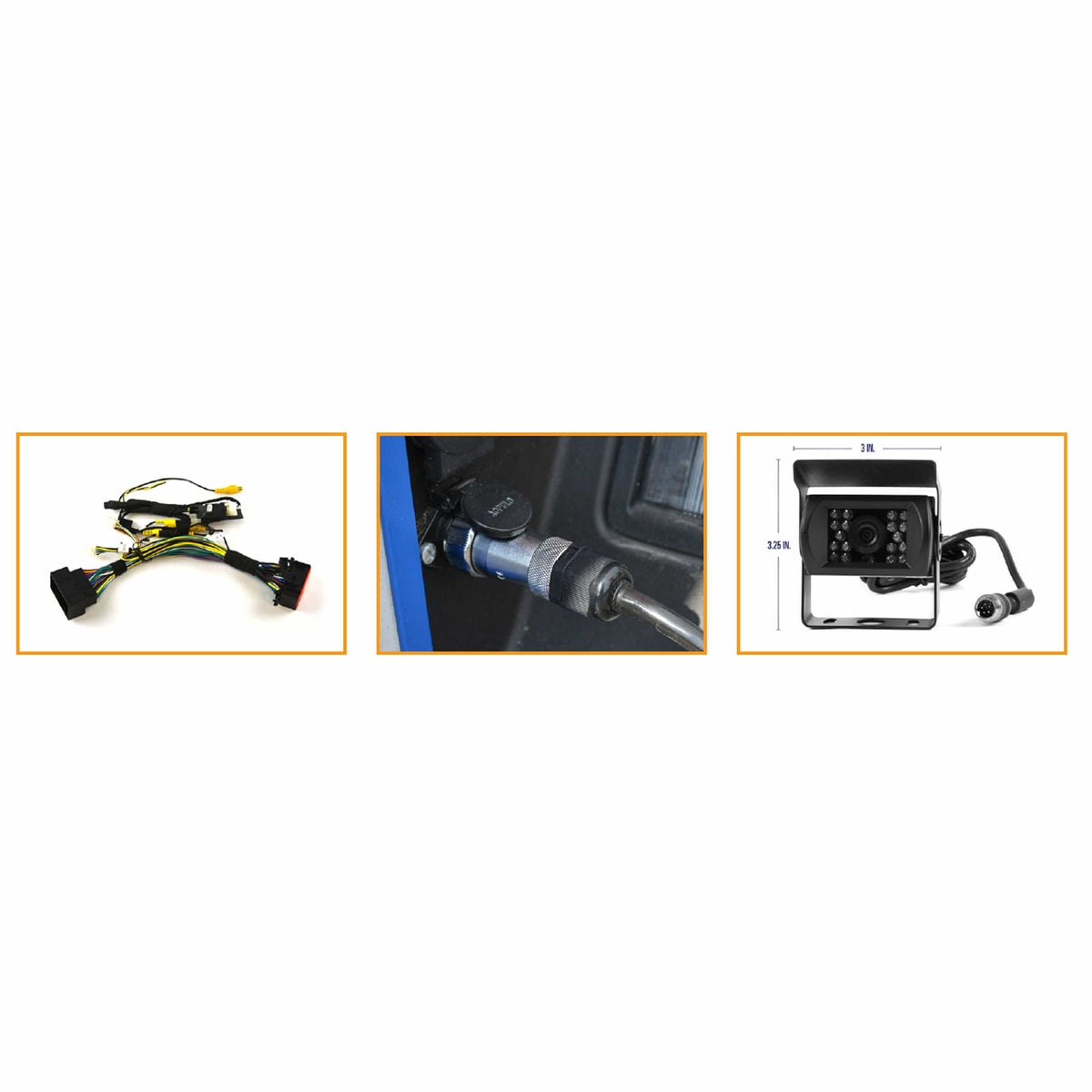 Brandmotion Qualifies for Free Shipping Brandmotion Trailer Rear Vision Kit FCA 8.4" or 5" Display #9002-7806