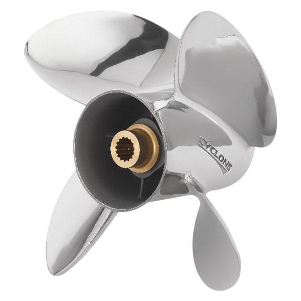 BRP Qualifies for Free Shipping BRP Propeller 14.125 x 18 SS 4 Blade RH Cyclone TBX Hub #763940