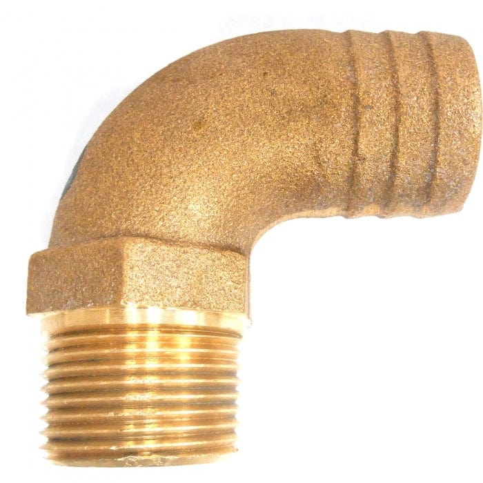 Buck Algonquin Qualifies for Free Shipping Buck Algonquin 1" NPT x 1-1/4" Hose Brass 90-Degree #00HN100125ES