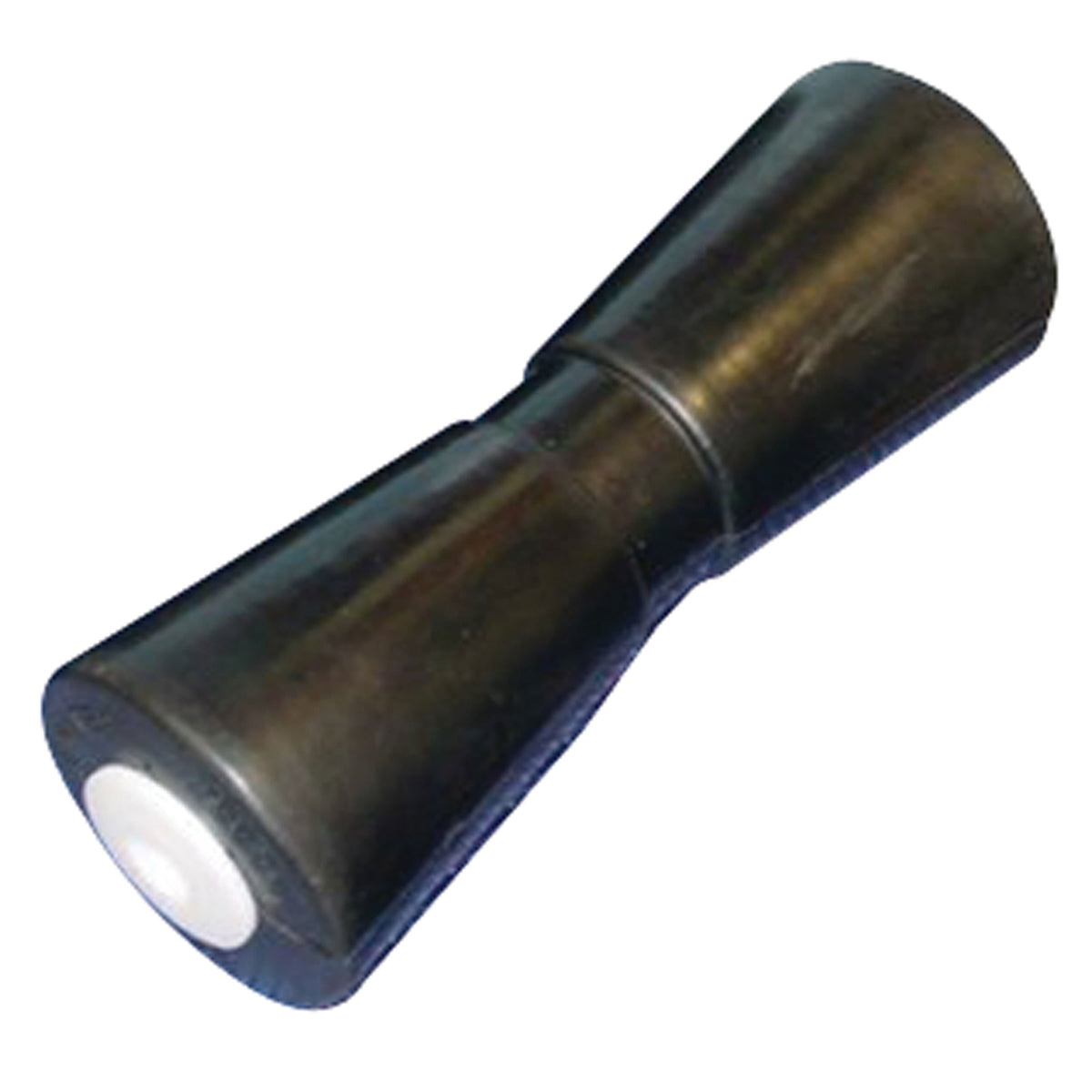 C.H. Yates Black Rubber Heavy-Duty V Keel Roller 10" 0.625" #10000