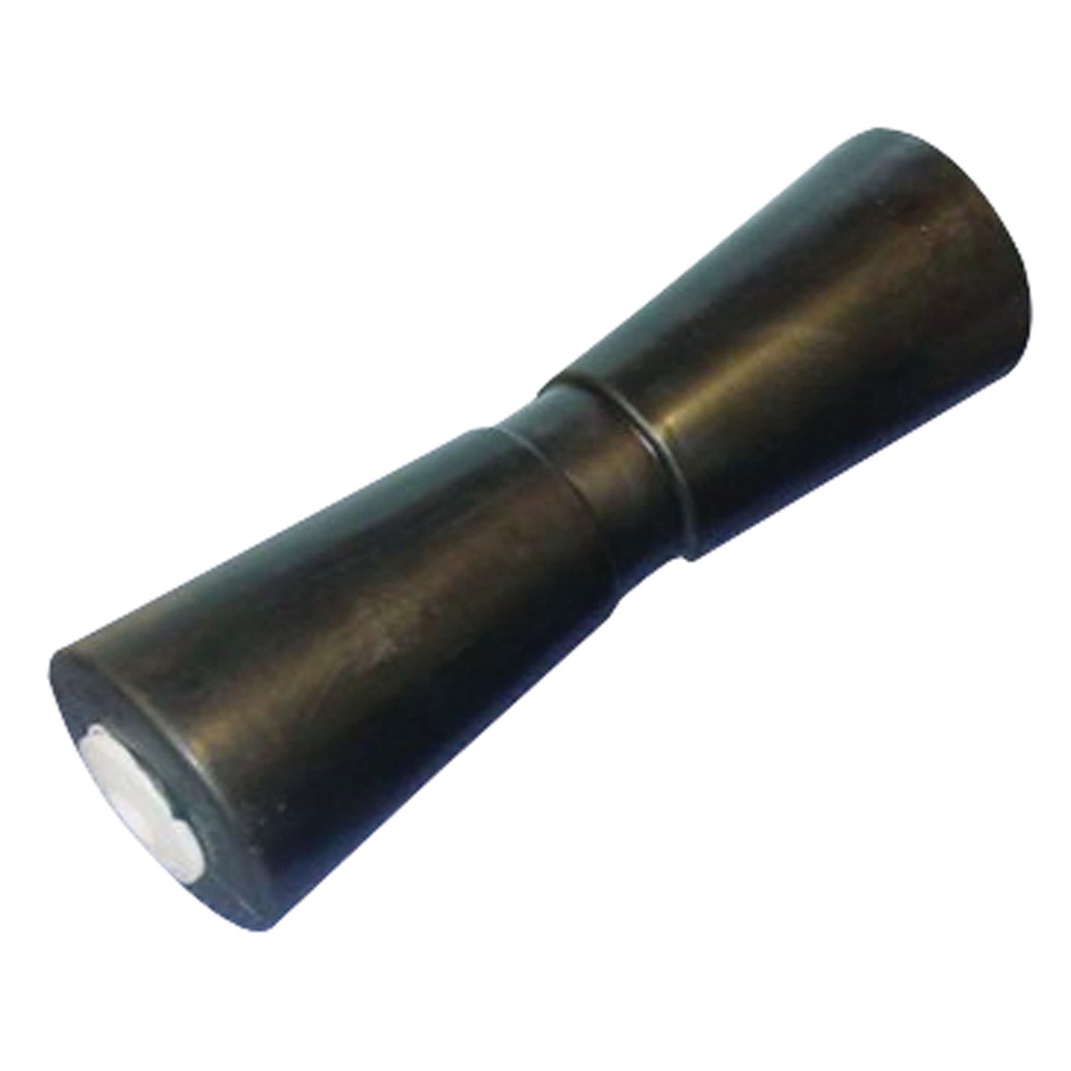 C.H. Yates Black Rubber Heavy-Duty V Keel Roller 12" 0.625" #12000