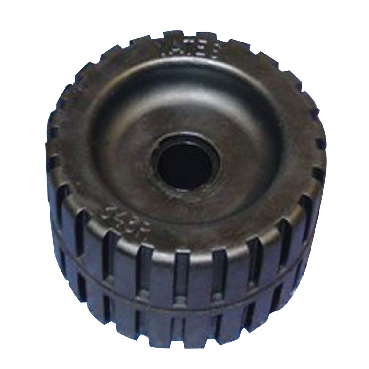 C.H. Yates Black Rubber Ribbed Roller 4.375" 0.75" #343R-6P