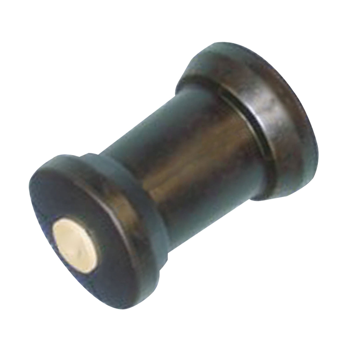C.H. Yates Black Rubber Super HD V Keel Roller 5" 0.625" #5244-105EC