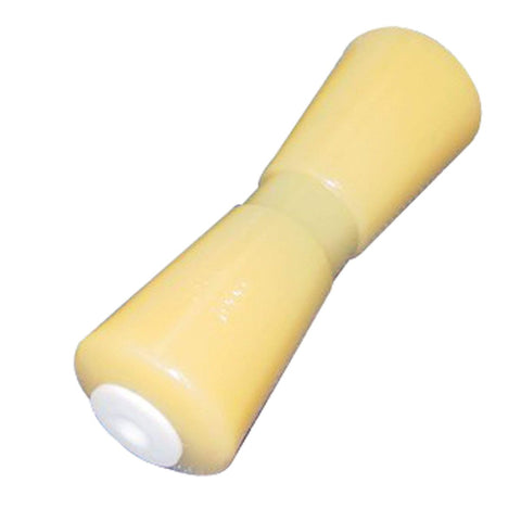 C.H. Yates Yellow Plastic Heavy-Duty V Keel Roller 10" 0.625" #1000Y