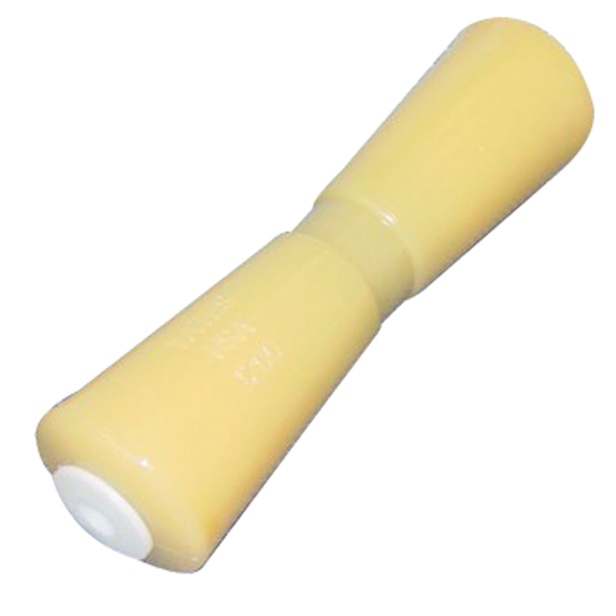 C.H. Yates Yellow Plastic Heavy-Duty V Keel Roller 12" 0.625" #1200Y