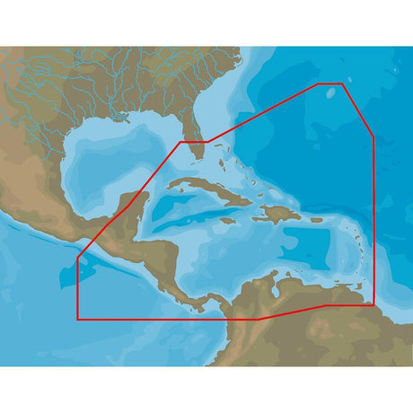 C-MAP USA Qualifies for Free Shipping C-MAP 4D NA-D065 Caribbean and Central America #NA-D065