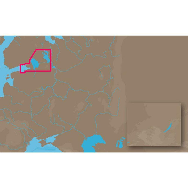 C-MAP USA Not Qualified for Free Shipping C-MAP MAX EN-M604 Russian Lakes C-Card #EN-M604C-CARD