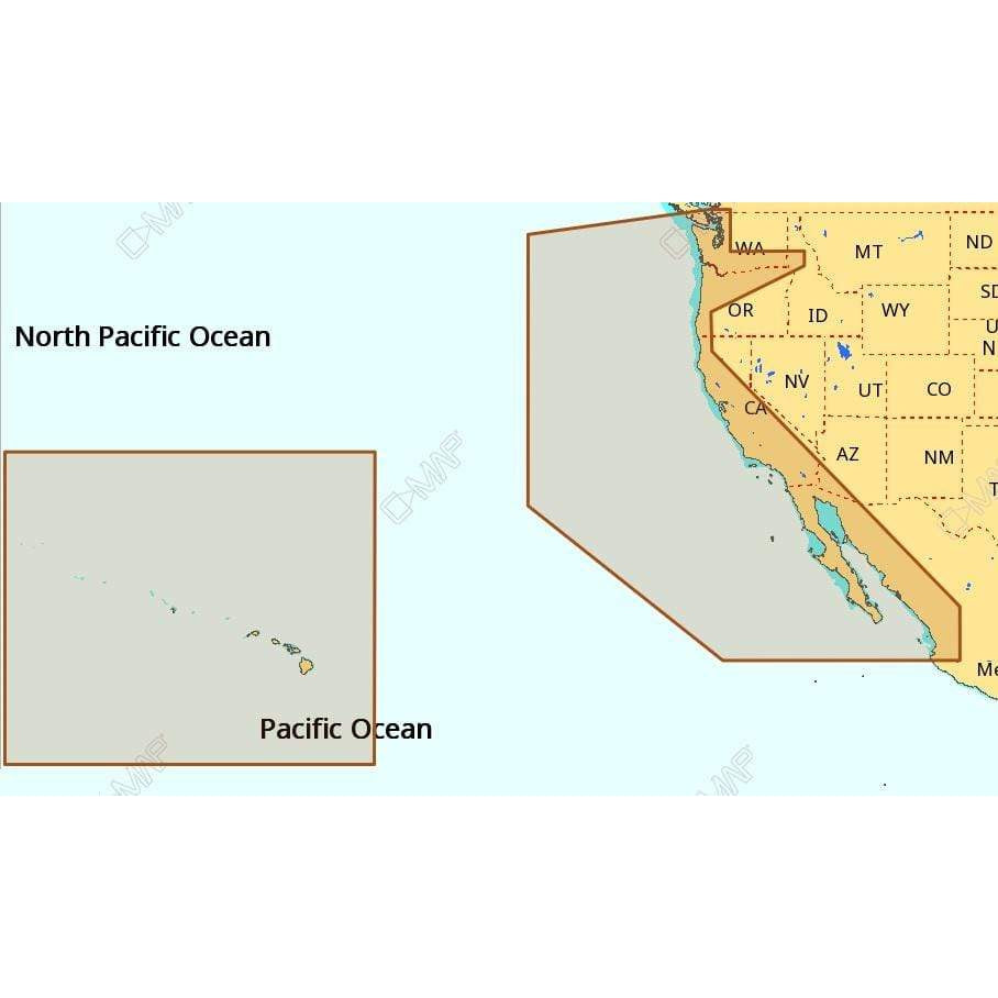 C-MAP USA Not Qualified for Free Shipping C-MAP NA-M024 Max Wide C Card West Coast And Hawaii #M-NA-M024-CC
