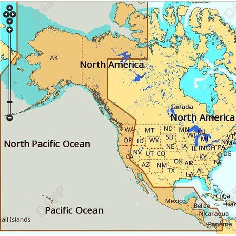 C-MAP USA Not Qualified for Free Shipping C-MAP NA-M035 Max MegaWide microSD Pacific Coast/Central America #M-NA-M035-MS