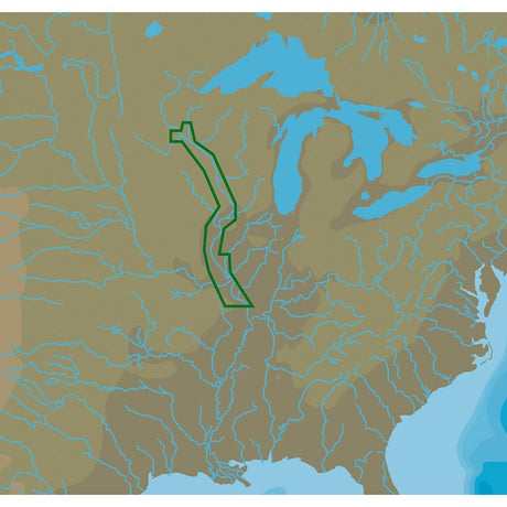 C-MAP USA Qualifies for Free Shipping C-MAP NT+ NA-C052 C-Card Format Upper Mississippi River #NA-C052C/CARD