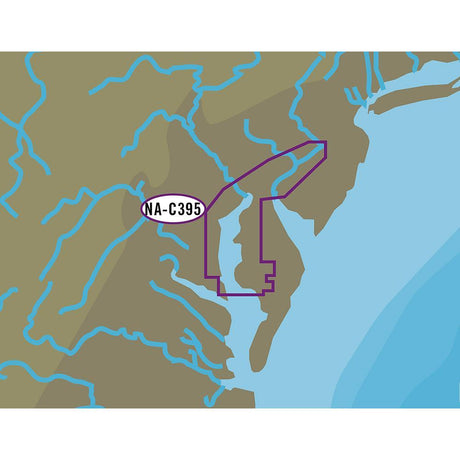 C-MAP USA Qualifies for Free Shipping C-MAP NT Plus NA-C395 C-Card Trenton NJ to C&D Canal to #NA-C395C-CARD
